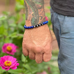 Load image into Gallery viewer, BLUE BELT - Ranked Stone Jiu-Jitsu Bracelet
